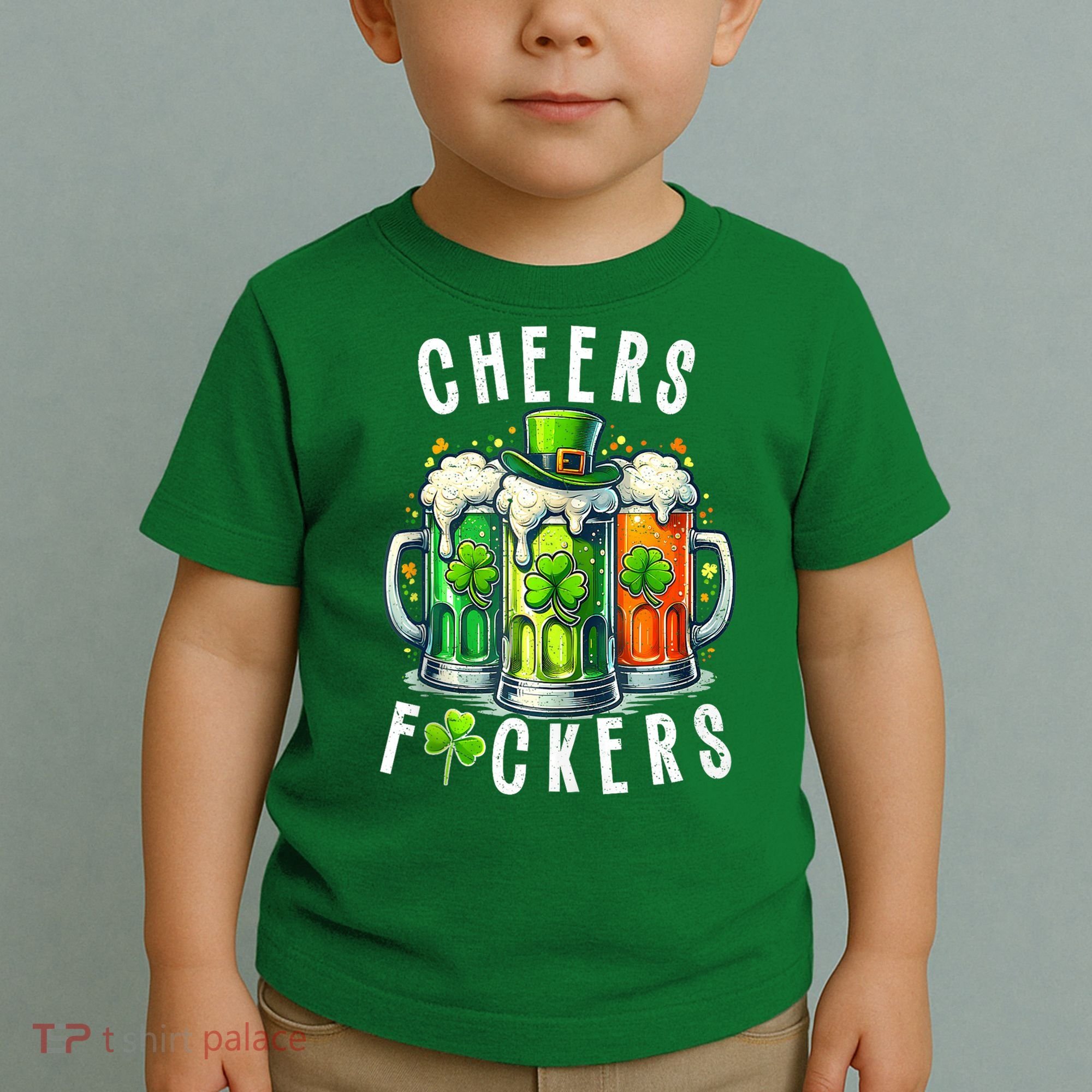 Cheers Fuckers Funny St Patricks Day Irish Drinking Toddler T-Shirt