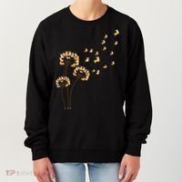 Corgi Flower Fly Dandelion Funny Dog Lover For Mom Women's Sweatshirt thumb 0