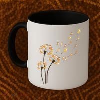 Corgi Flower Fly Dandelion Funny Dog Lover For Mom Coffee Mug thumb 2