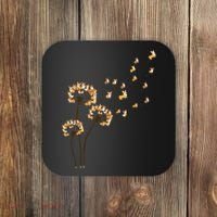 Corgi Flower Fly Dandelion Funny Dog Lover For Mom Coaster thumb 0