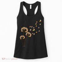 Corgi Flower Fly Dandelion Funny Dog Lover For Mom Women's Tank Top thumb 0