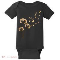 Corgi Flower Fly Dandelion Funny Dog Lover For Mom Baby Bodysuit thumb 0