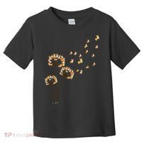 Corgi Flower Fly Dandelion Funny Dog Lover For Mom Toddler T-Shirt thumb 0