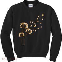 Corgi Flower Fly Dandelion Funny Dog Lover For Mom Kids Sweatshirt thumb 0