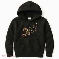 Corgi Flower Fly Dandelion Funny Dog Lover For Mom Kids Hoodie thumb 0