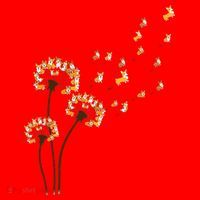 Corgi Flower Fly Dandelion Funny Dog Lover For Mom Santa Hat thumb 1