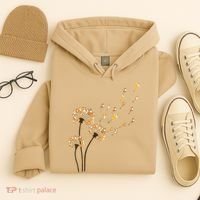 Corgi Flower Fly Dandelion Funny Dog Lover For Mom Hoodie thumb 4