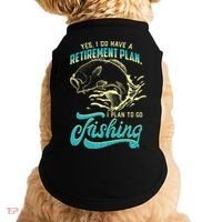 Cute Funny Fishing Retirement Plan Is Fishing Doggie Tank thumb 0