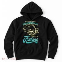 Cute Funny Fishing Retirement Plan Is Fishing Hoodie thumb 0