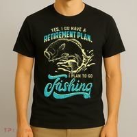 Cute Funny Fishing Retirement Plan Is Fishing T-Shirt thumb 3