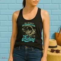Cute Funny Fishing Retirement Plan Is Fishing Women's Tank Top thumb 2