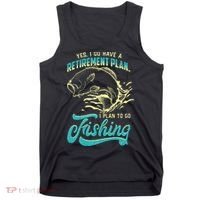 Cute Funny Fishing Retirement Plan Is Fishing Tank Top thumb 0