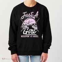 Cute Fishing Funny Keeping It Reel Purple Women's Sweatshirt thumb 0