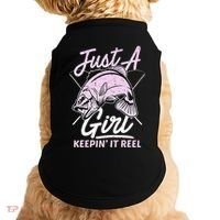 Cute Fishing Funny Keeping It Reel Purple Doggie Tank thumb 0