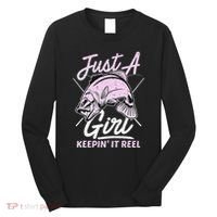 Cute Fishing Funny Keeping It Reel Purple Long Sleeve Shirt thumb 0