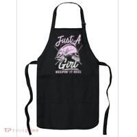 Cute Fishing Funny Keeping It Reel Purple Apron thumb 0