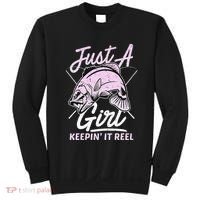 Cute Fishing Funny Keeping It Reel Purple Sweatshirt thumb 0