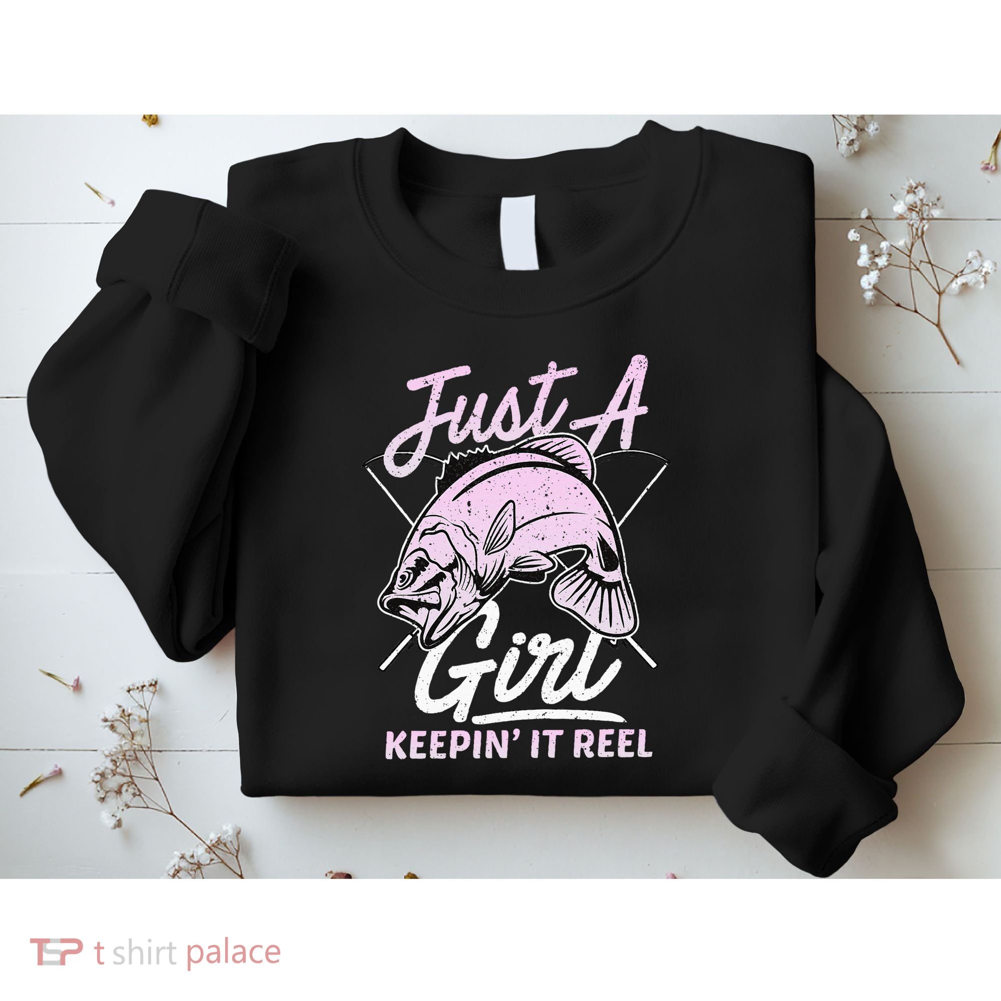 Cute Fishing Funny Keeping It Reel Purple Sweatshirt