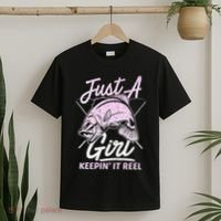 Cute Fishing Funny Keeping It Reel Purple T-Shirt thumb 2