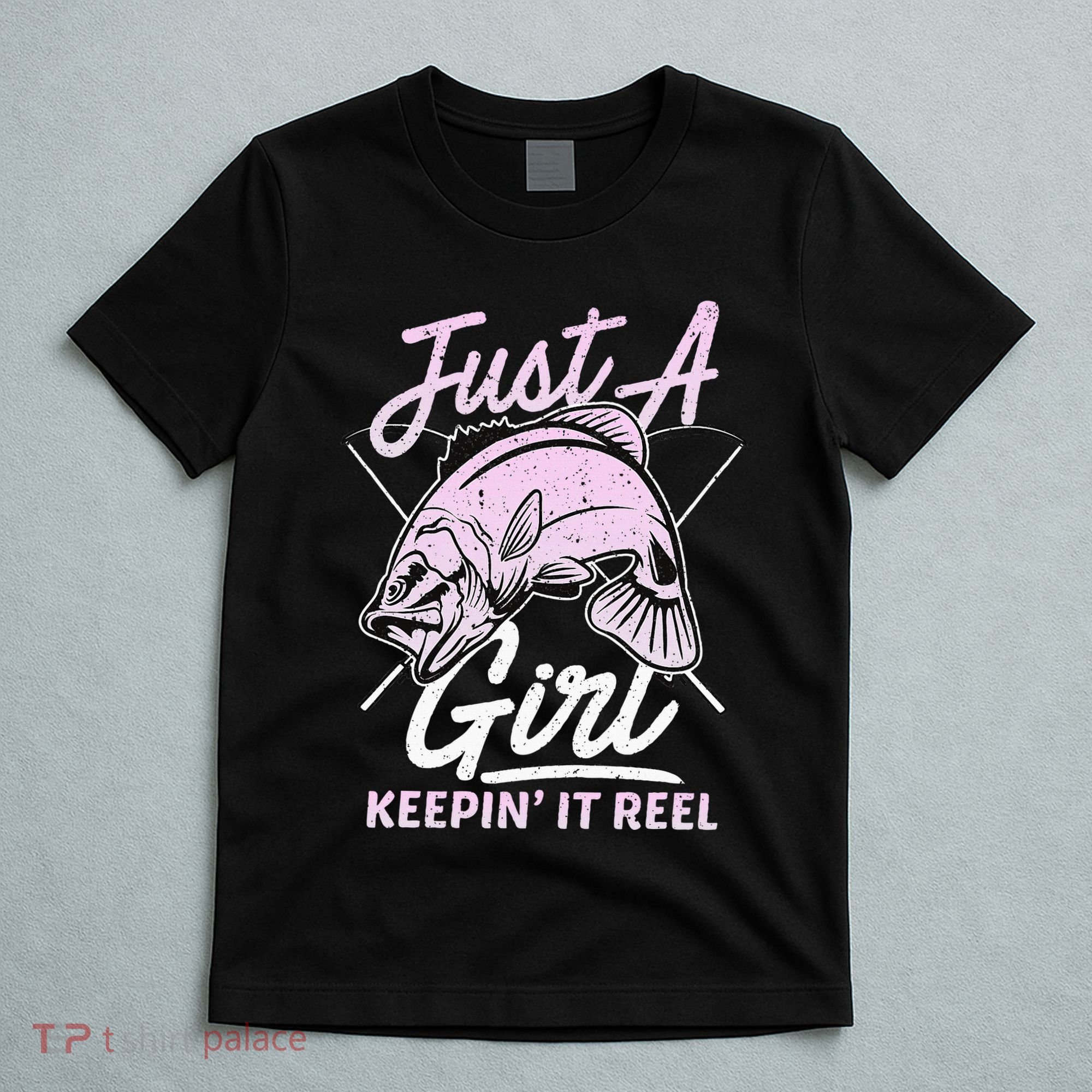 Cute Fishing Funny Keeping It Reel Purple T-Shirt