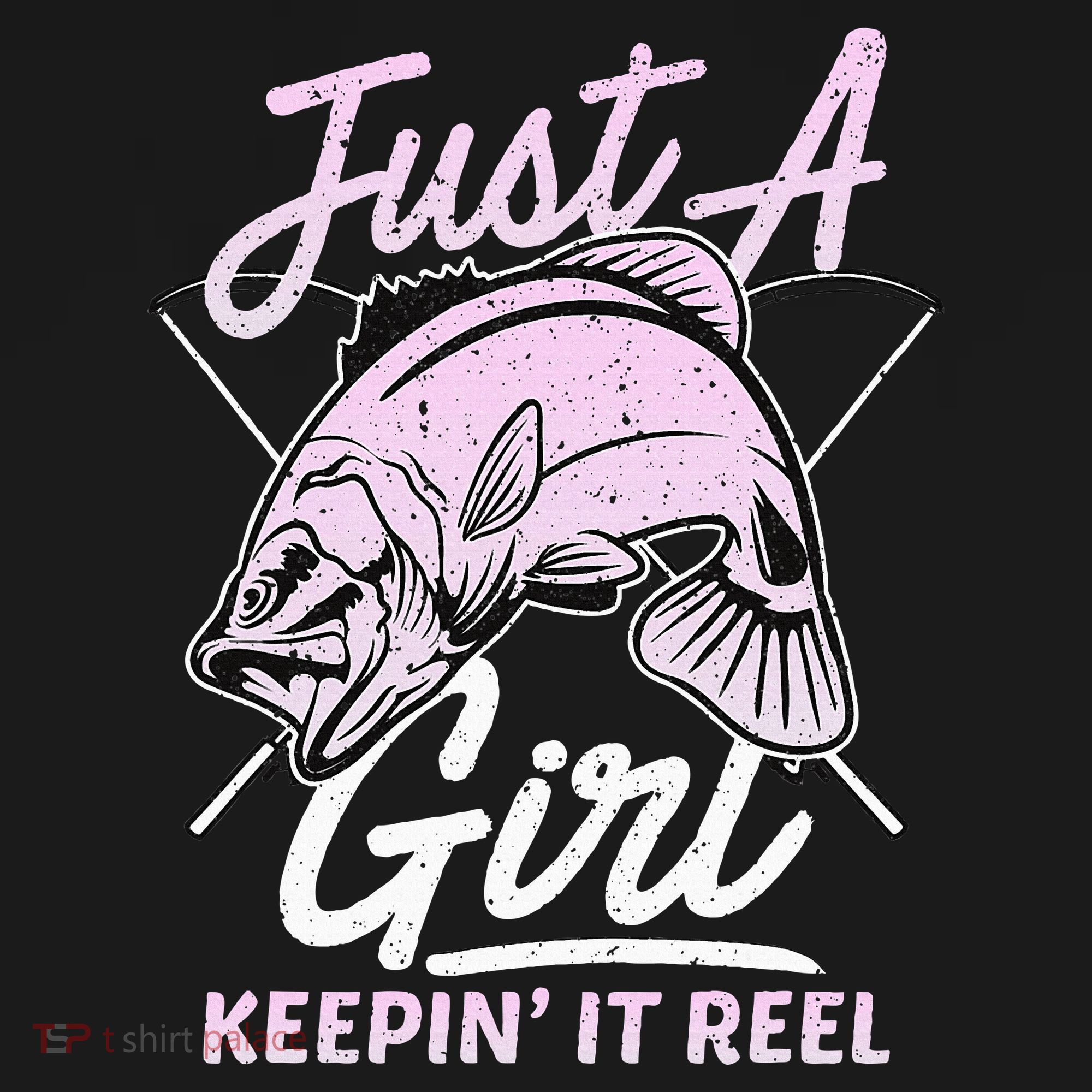 Cute Fishing Funny Keeping It Reel Purple T-Shirt