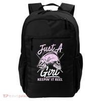 Cute Fishing Funny Keeping It Reel Purple Backpack thumb 0
