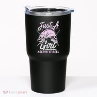 Cute Fishing Funny Keeping It Reel Purple Tumbler thumb 0