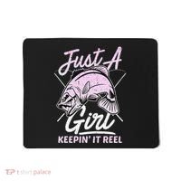 Cute Fishing Funny Keeping It Reel Purple Mousepad thumb 0