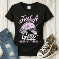 Cute Fishing Funny Keeping It Reel Purple Women's T-Shirt thumb 3