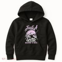 Cute Fishing Funny Keeping It Reel Purple Kids Hoodie thumb 0