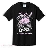 Cute Fishing Funny Keeping It Reel Purple Kids T-Shirt thumb 0