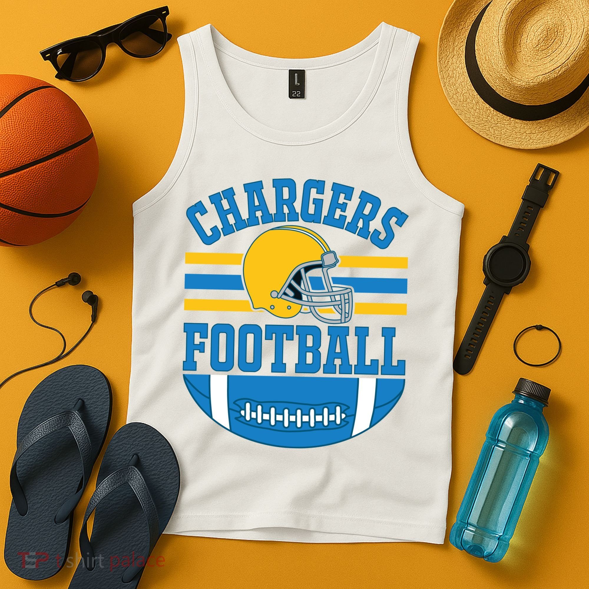Chargers Football Fan Gear Tank Top