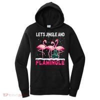 Christmas Flamingo Funny Pink Flamingle Xmas Women's Hoodie thumb 0