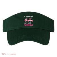 Christmas Flamingo Funny Pink Flamingle Xmas Visor thumb 0