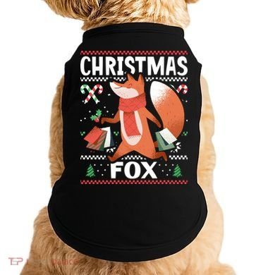 Christmas Fox For Xmas Gift Doggie Tank