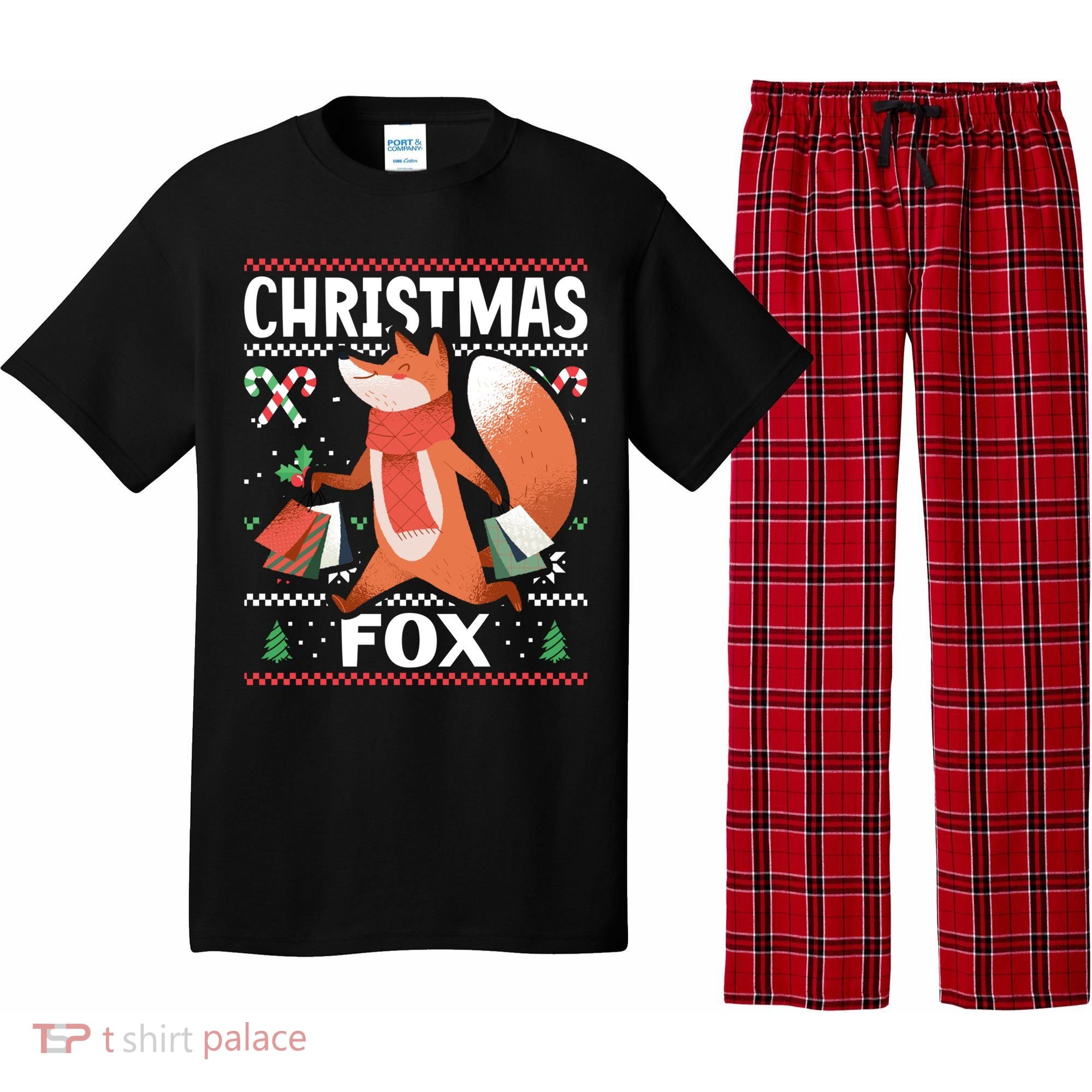 Christmas Fox For Xmas Gift Pajama Set