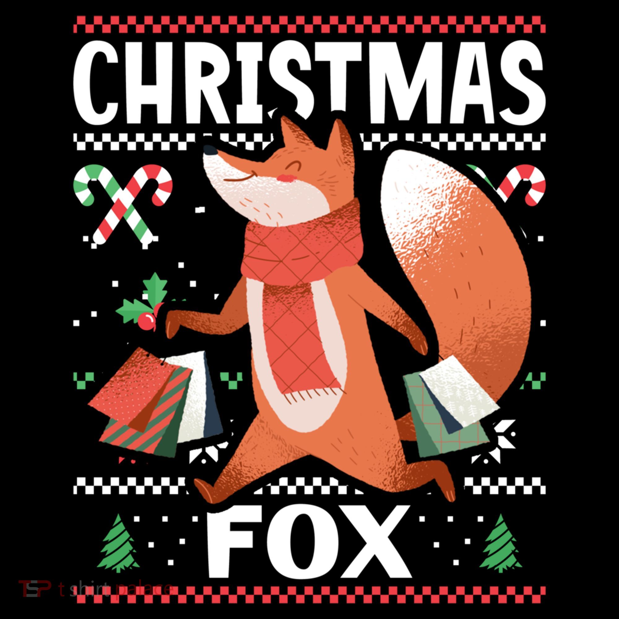Christmas Fox For Xmas Gift Pajama Set