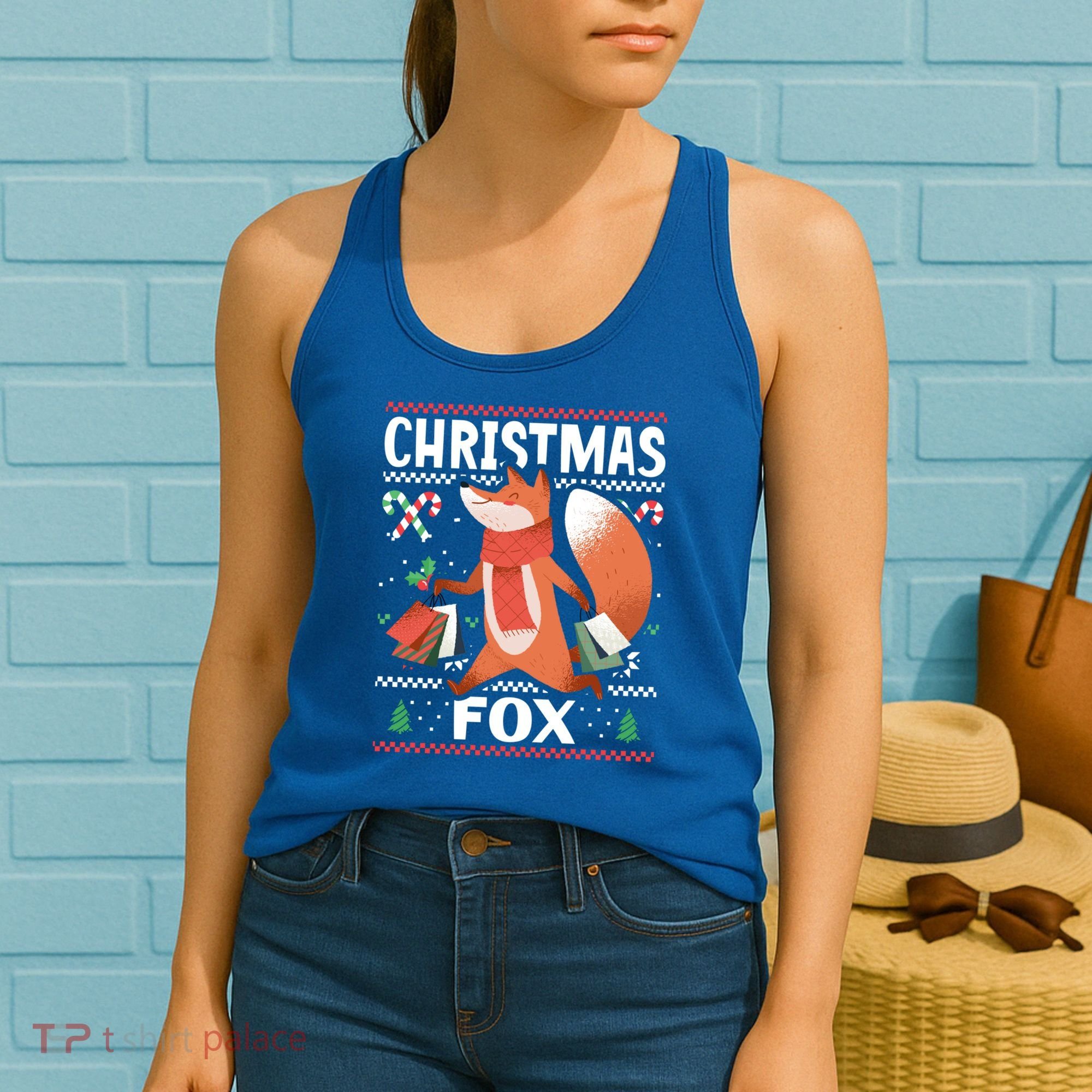 Christmas Fox For Xmas Gift Women's Tank Top