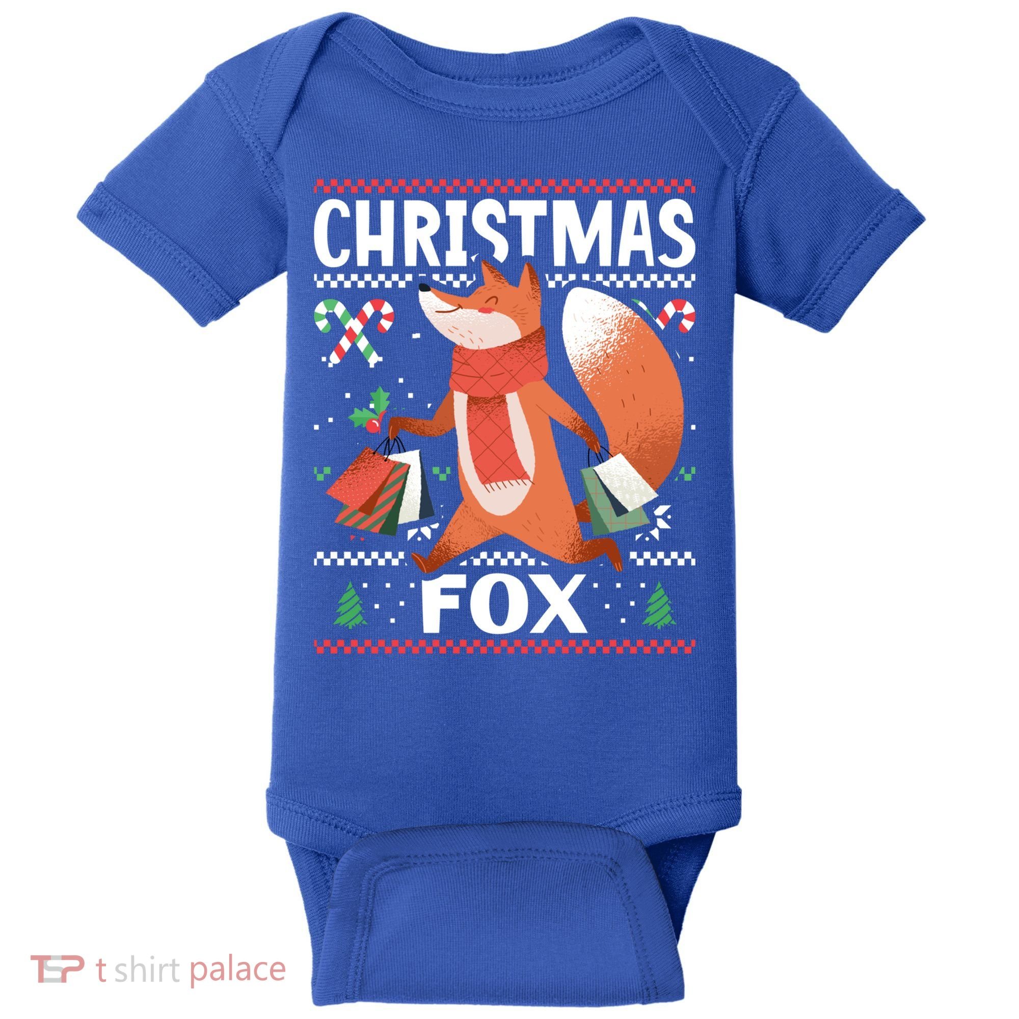 Christmas Fox For Xmas Gift Baby Bodysuit