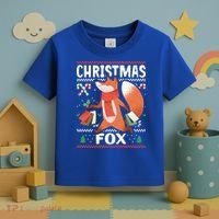 Christmas Fox For Xmas Gift Toddler T-Shirt thumb 3