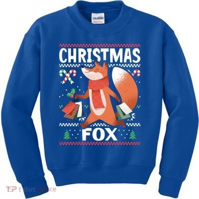 Christmas Fox For Xmas Gift Kids Sweatshirt