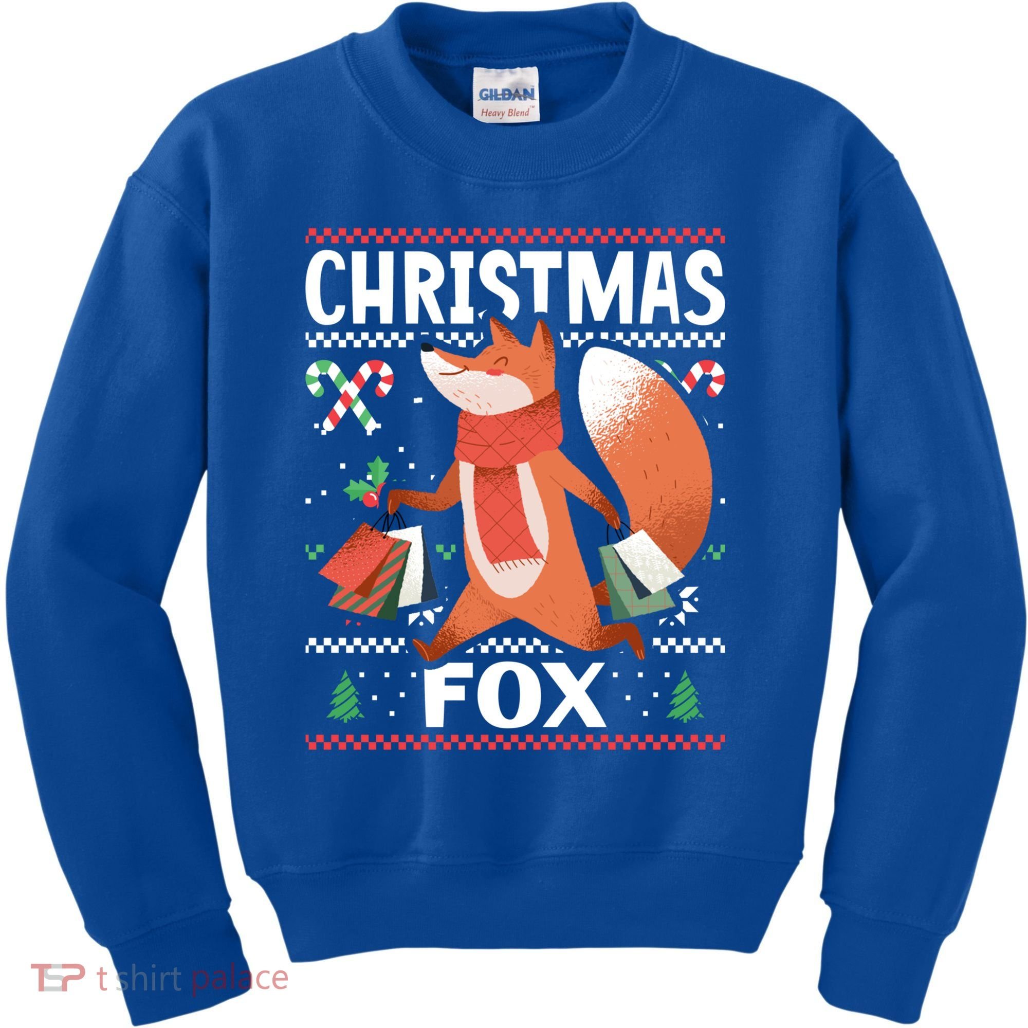 Christmas Fox For Xmas Gift Kids Sweatshirt
