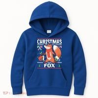 Christmas Fox For Xmas Gift Kids Hoodie thumb 0