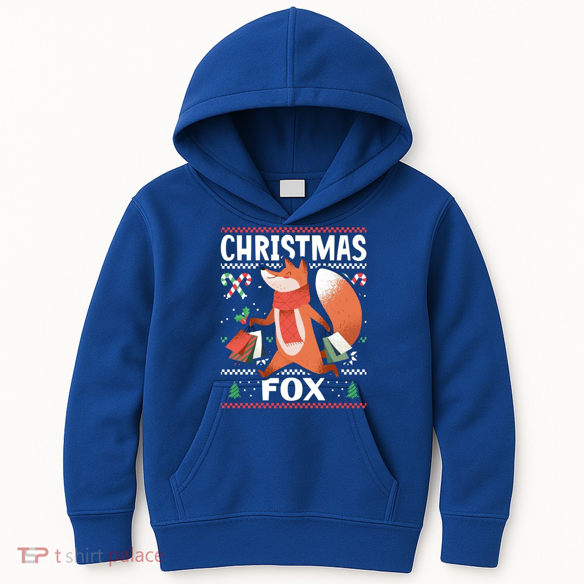 Christmas Fox For Xmas Gift Kids Hoodie