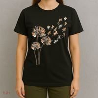 Chihuahua Flower Fly Dandelion Chihuahua Funny Dog Lover V Neck T-Shirt thumb 4
