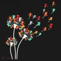 Cats Flower Fly Dandelion Gift Women's Hoodie thumb 2