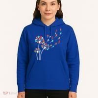 Cats Flower Fly Dandelion Gift Hoodie thumb 5