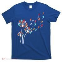 Cats Flower Fly Dandelion Gift T-Shirt thumb 0