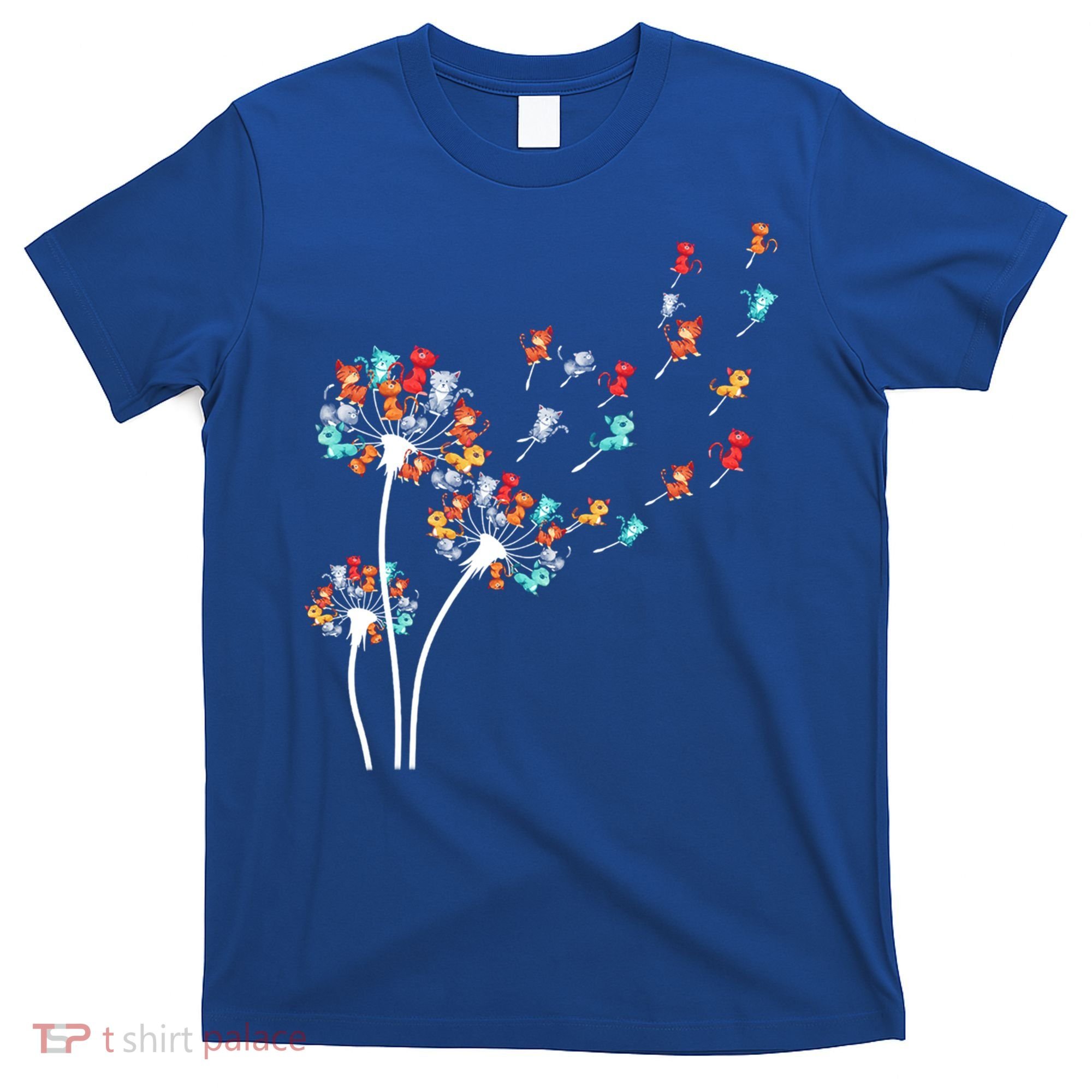 Cats Flower Fly Dandelion Gift T-Shirt