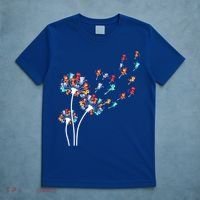 Cats Flower Fly Dandelion Gift T-Shirt thumb 5